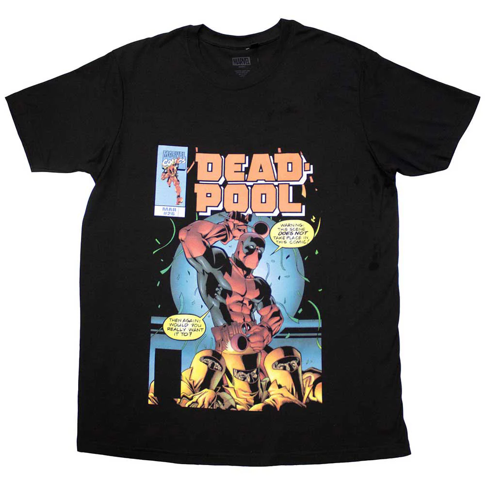 Rockinstone Marvel Comics Deadpool Bubble Text T-shirt Classic（s）