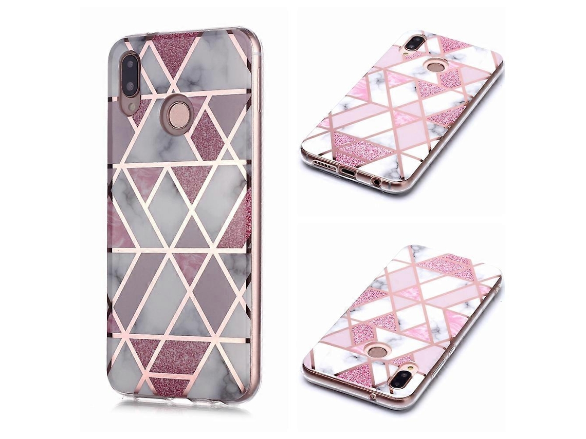 Capa Protetora Macia De Tpu Com Padrão De Mármore Para Huawei P20 Lite / Nova 3e