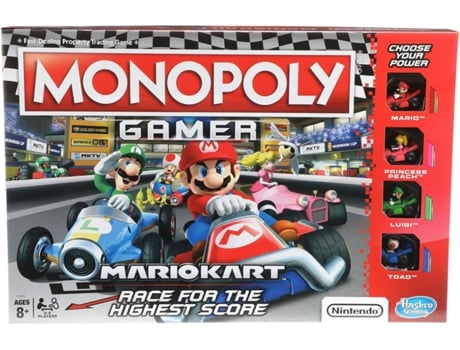 Jogo de Tabuleiro  Monopoly Gamer Mario Kart