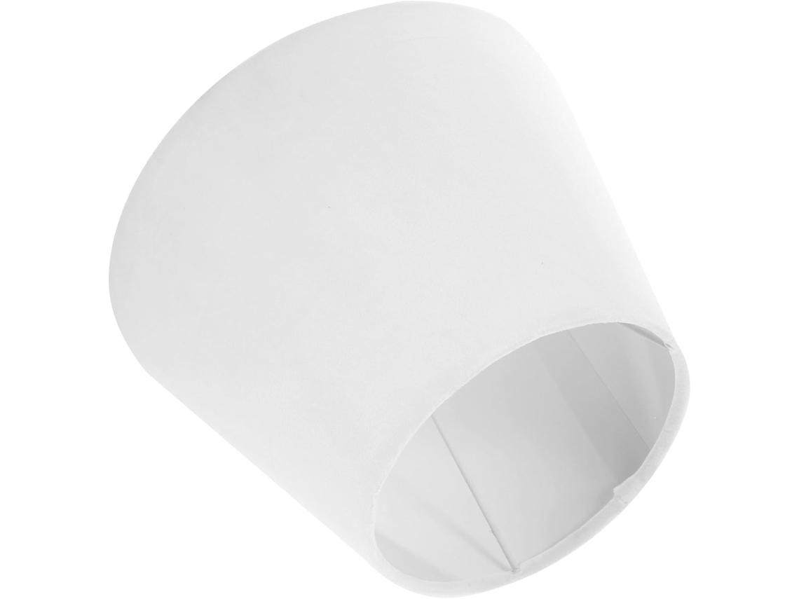 Luminária de Mesa Moderna em Tecido, Estilo Branco, Soquete E27 Cm. SFUSHOS