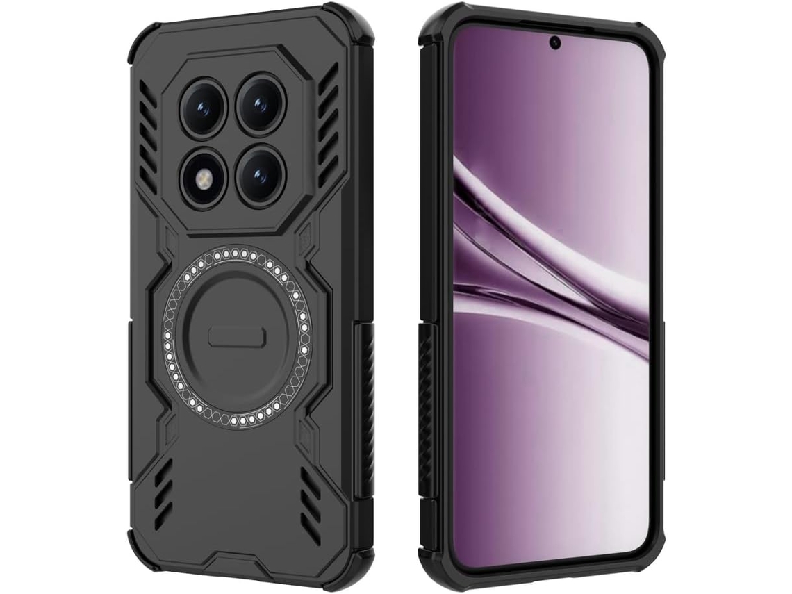 Capa Hexinyigjly Para Xiaomi Redmi Note 15 Pro Compatível Com Magsafe Preto