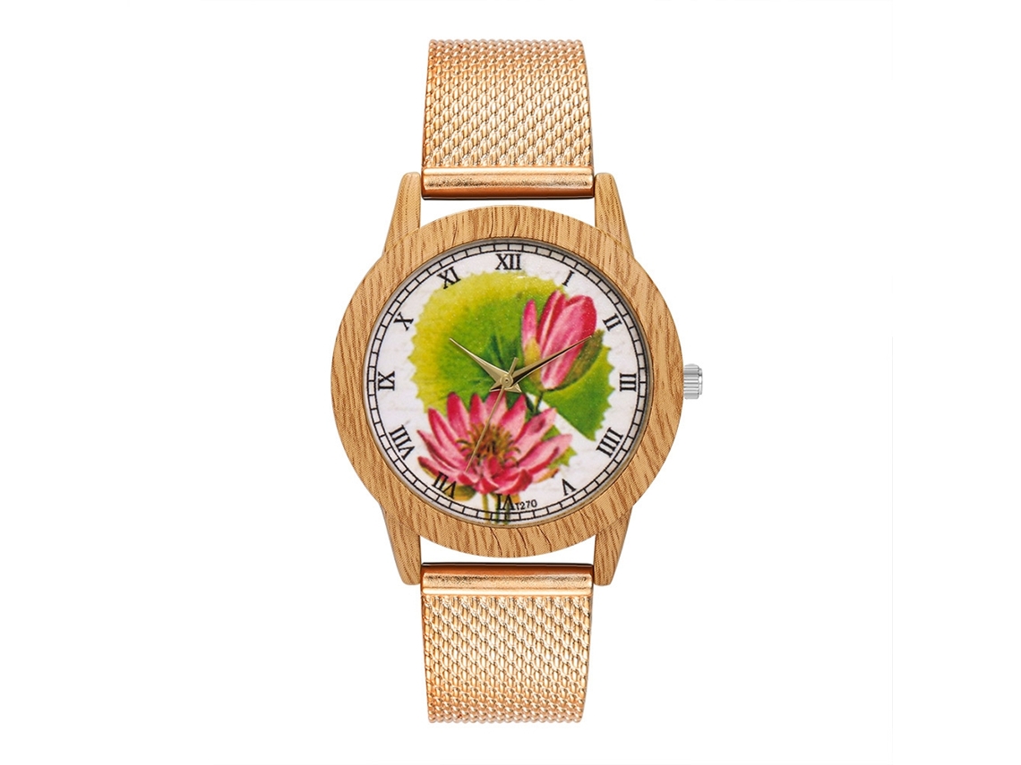 Relógios Moda Unissex Para Homem E Mulher Quartz Ouro Rosa