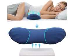 Travesseiro De Suporte Lombar Ajustável Getit, Compatível Com Travesseiro De Espuma Viscoelástica Para Alívio Da Dor Lombar Após O Sono