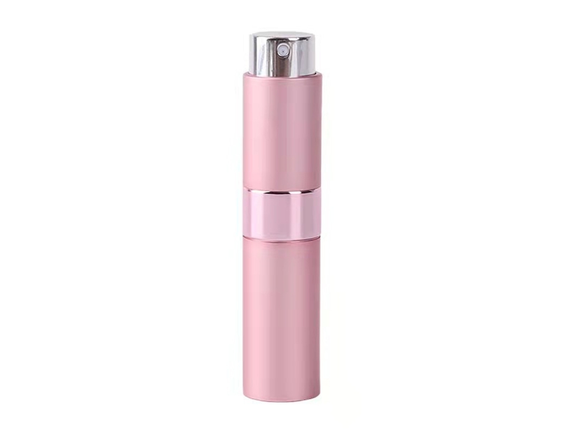 Frasco de Perfume Spray Reutilizável para Viagem Dispensador Portátil MDUG (8ml Rosa)
