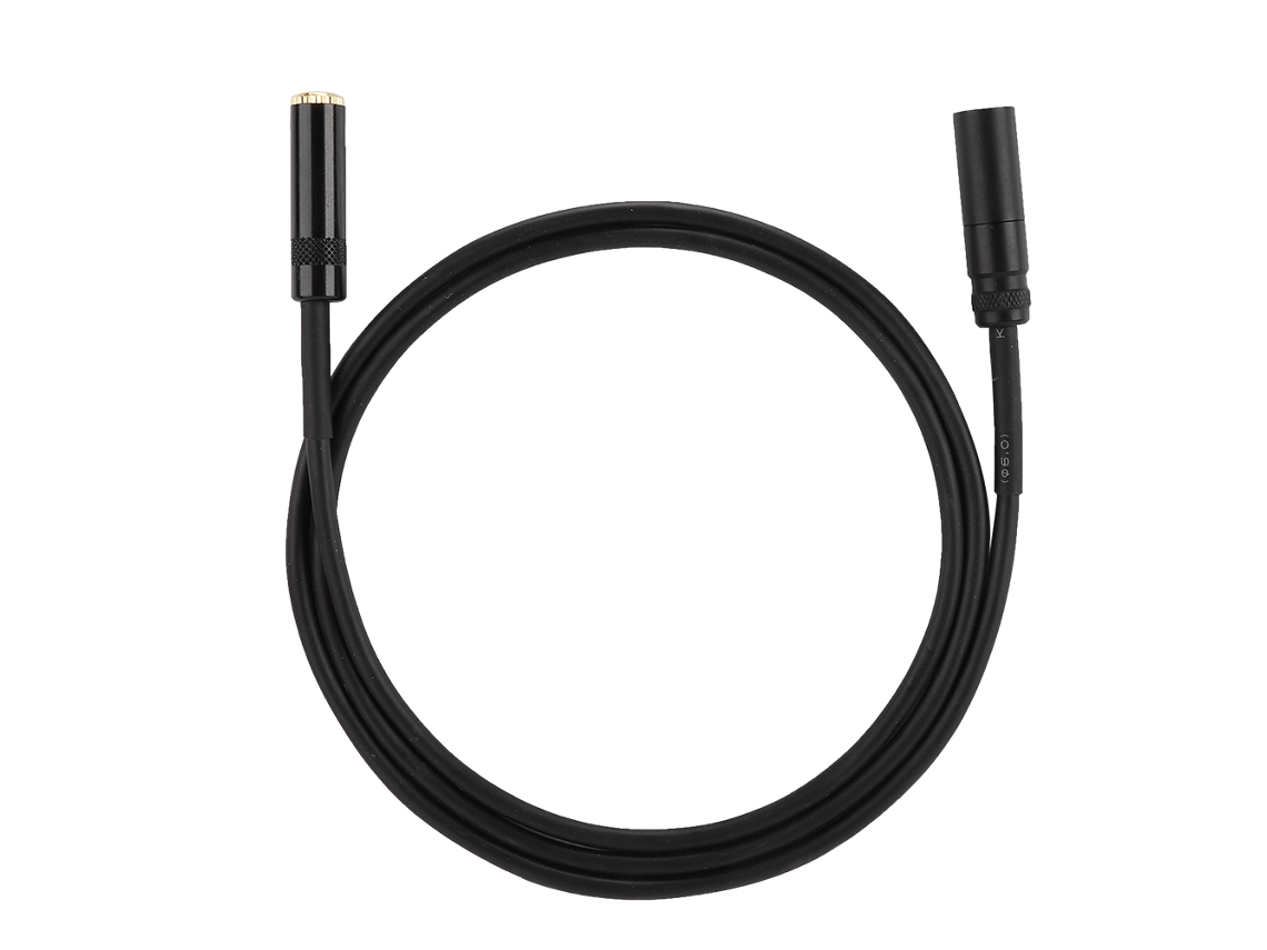Cable adaptador de audio 2 vías 3,5 mm hembra a mini XLR macho, 1 m, para equipos y cámaras | S/MARCA