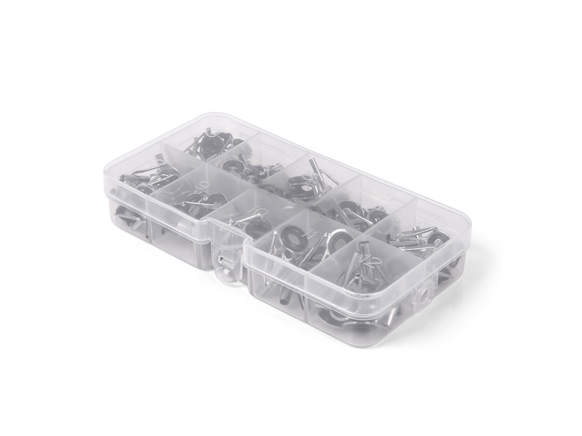 Kit Reparo Guia Vara Pesca Aço Inox 80 Peças