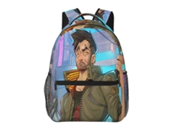 Mochila Cyberpunk Heroes D12 Para Escola E Trabalho, Leve E À Prova Dágua, Mochila Estilosa Para Estudantes E Adultos W12 Olysi Shop