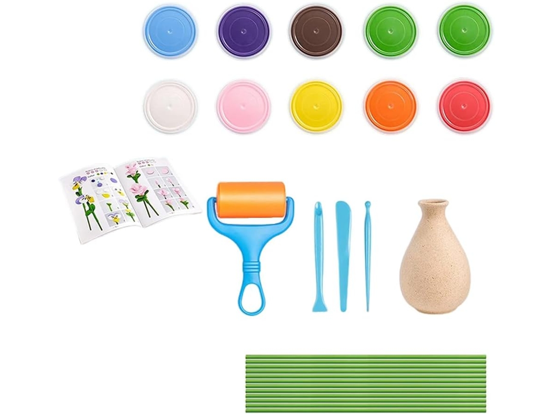 Kit de Artesanato com Flores para Crianças SFUSHOS