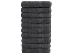 Vidaxl Toalhas Sauna Premium Solund 10pcs 80x200cm 600gsm Antracite