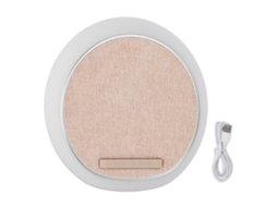 Lâmpada Mesa Musical Carregador Sem Fio Speaker Bluetooth