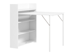 Mesa de Jantar Redonda 100 Cm Mdf Preto com Base Metálica e Design Moderno LAMAISON