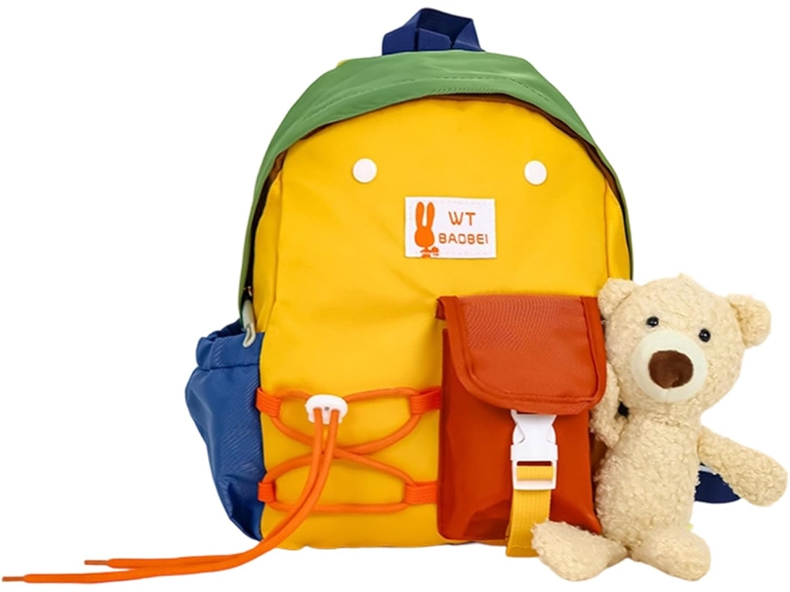 Mochila Infantil Colorida com Alças Curvadas para Reduzir a Pressão. SFUSHOS