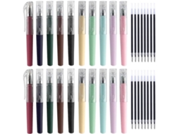 Canetas Em Gel De Grande Capacidade, Tinta Preta, Rollerball Bolso