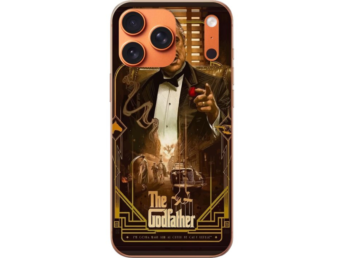 Capa Para Celular Compatível Com Apple Iphone 17 Pro Max Com Pôster Do Filme Máfia, Apresentando Marlon Brando Em Traje De Época, Estilo Vintage Com I