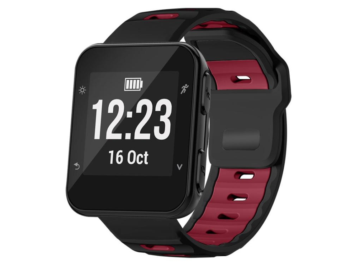 Pulseira Para Garmin Forerunner 35 / 30 / 35j - Silicone Bicolor - Encaixe Plano