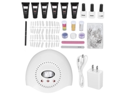 Kit De Esmalte De Uñas Gel Com Luz Uv Led Portátil Todo Em Um E Ferramentas Para Principiantes Mulher Plug Eua