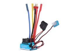 Controlador De Velocidade Eletrônico Brushless 60a Para Carro/barco Rc 1/10 À Prova D'água 2-3s Lipo Bec 5.8v/3a Conector T Macho