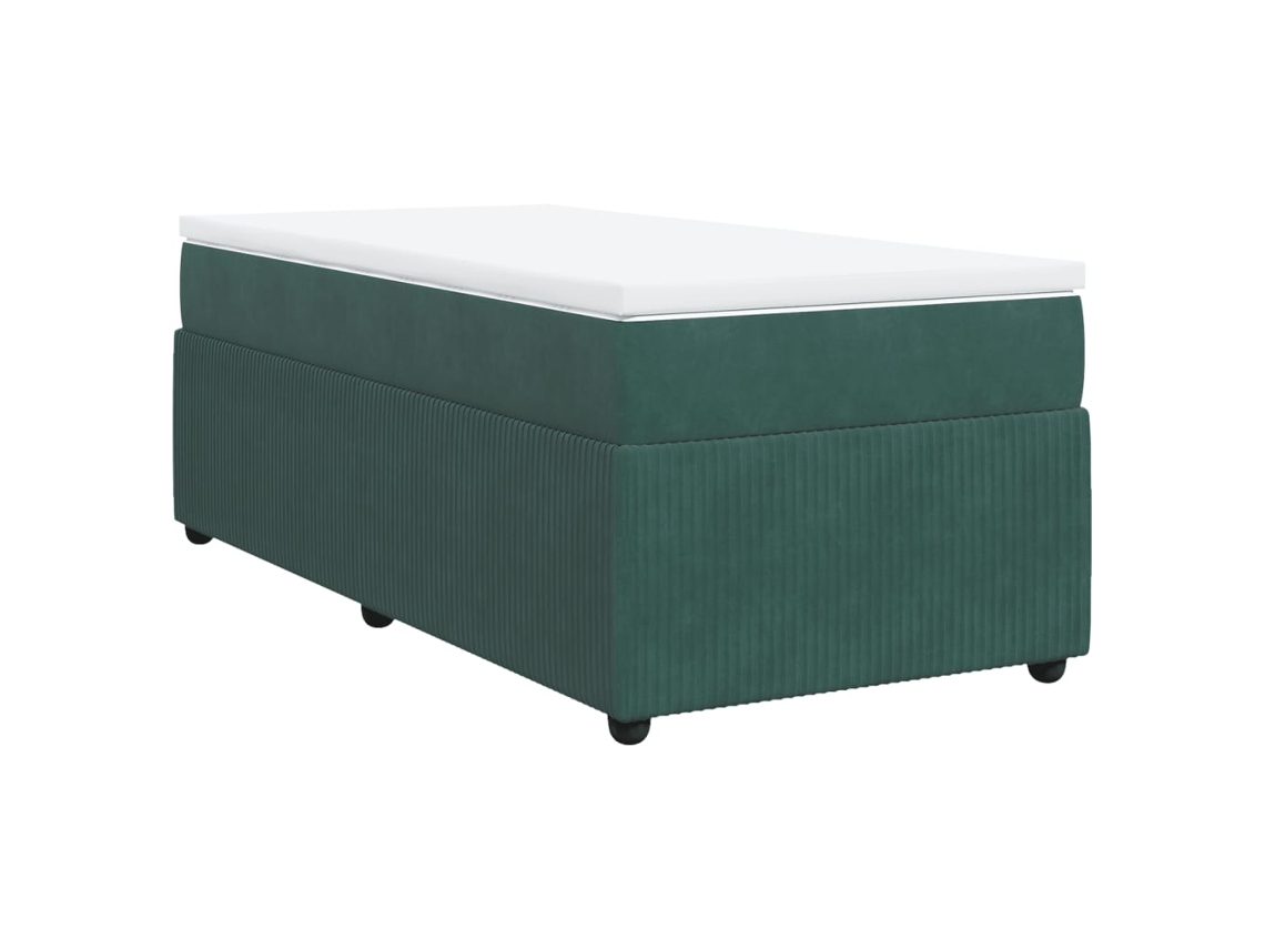 Box Spring Bed, Box Spring Beds Vidaxl Verde Veludo (80 X 200 Cm)