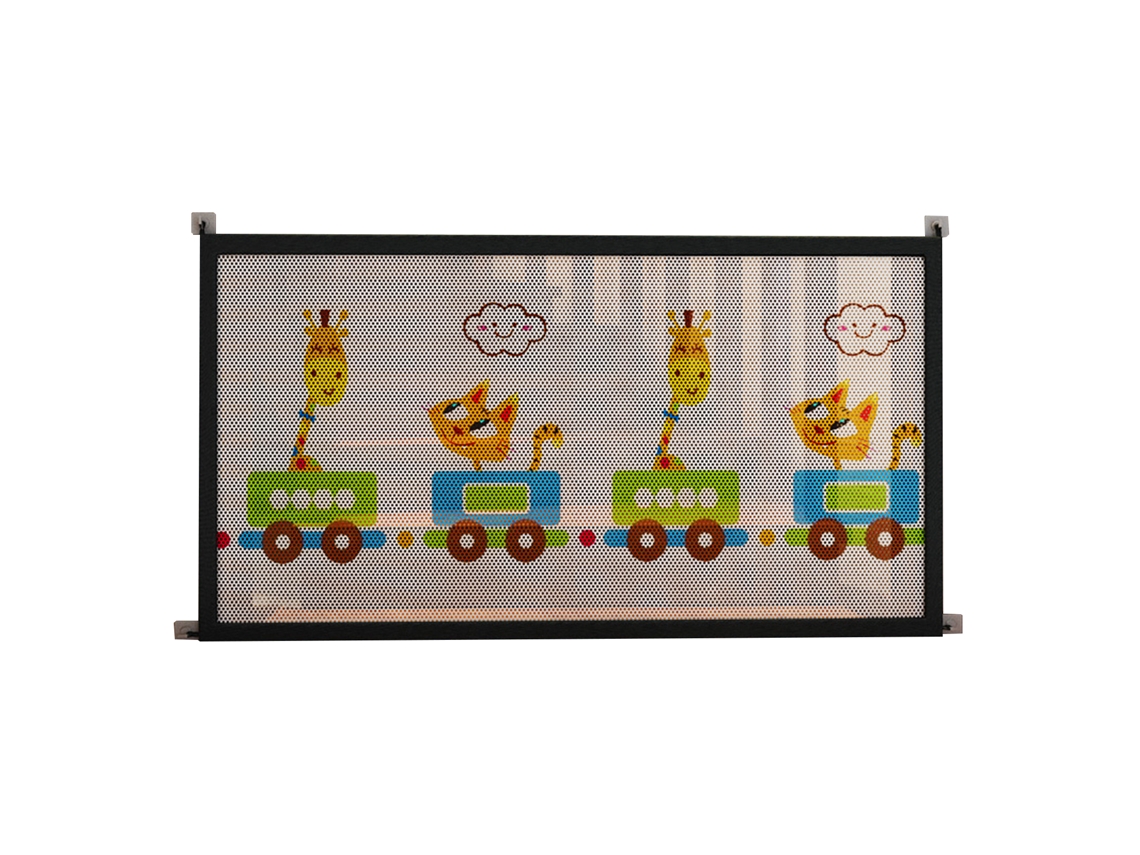 Guarda rail Portão Cartoon 89x85cm com Tubo Fivela Adesiva Sem Risco