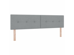 Cabeceira Led com Fitas Led Manual Cinzento claro 180 Cm Tecido MAISON EXCLUSIVE