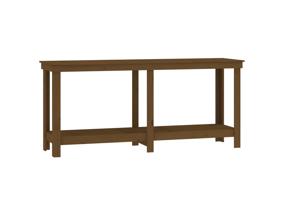 Banco de Trabalho Pinho Maciço Castanho Mel MAISON EXCLUSIVE (180x50x80 cm)
