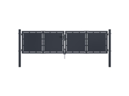 Fence Gate, Fence Gates Vidaxl Antracite Aço (300 X 75 Cm)