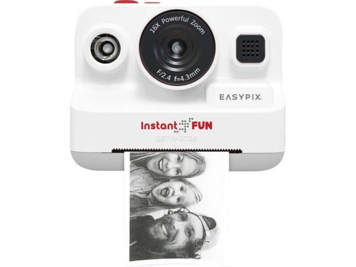 Câmera digital compacta Easypix Instantfun, fácil de usar, fotos instantâneas