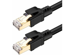 Lurelia Cabo Ethernet Cat8 Rj45 40 Gbps 2000 Mhz 30 M Blindado Banhado A Ouro Para Gaming