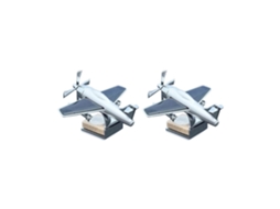 2x Enfeites de Mesa com Formato de Aeronave Rotação Movida a Energia Solar Decoração para Interiores e Automóveis (modelo B) (avião)