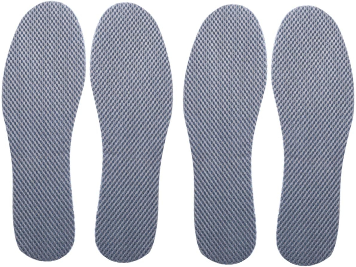 Pacote Com 4 Pares De Palmilhas Esportivas Masculinas Tamanho 44, Em Malha Respirável Com Absorção De Impacto Para Maior