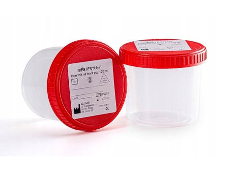 Recipiente De Urina 120 Ml Com Tampa, Não Estéril El Comp