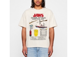 Rockinstone Jaws Movie Survival Kit Solid Natural Adult T-shirt Size:xxxl