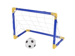 Mini Bola De Futebol Dobrável Para Interior, Conjunto De Rede E Trave + Bomba, Brinquedo Esportivo Infantil Para Jogos Em Casa E Ao Ar Livre