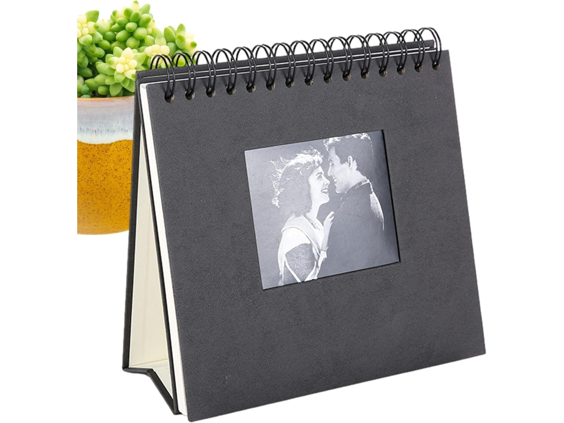Afixação De 20 Folhas E 40 Páginas - Quadro De Fotos De Viagem De Casamento Álbum Mesa Álbum Estilo Calendário