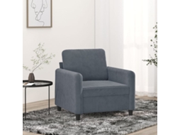 Vidaxl Poltrona 60 Cm Veludo Verde-escuro
