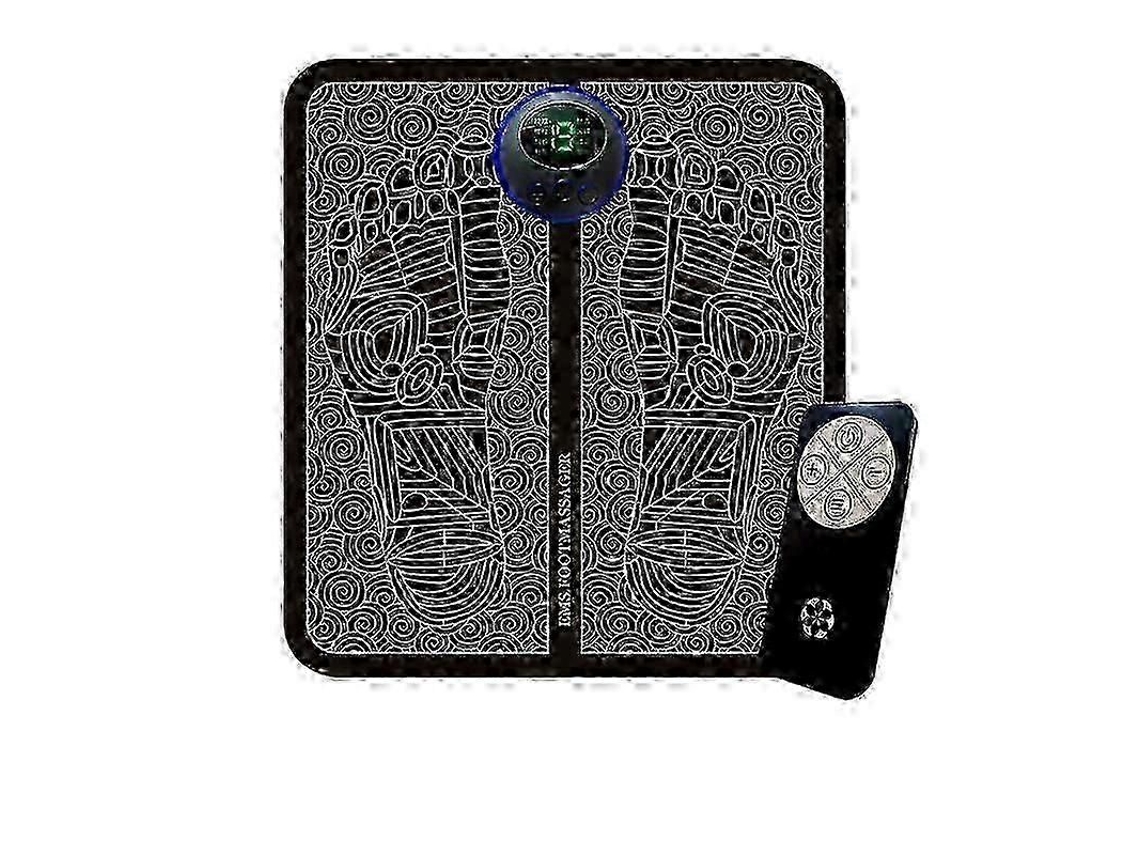 Massageador Elétrico Para Pés Ems, Tapete De Massagem Para Pés, Estimulador De Circulação, Recarregável Via Usb 2025