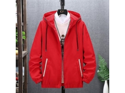 Rebe-chaqueta Bomber Casual Hombre Primavera Otoño Algodón Poliéster Cremallera Bufanda Bolsillos L Color 818-3