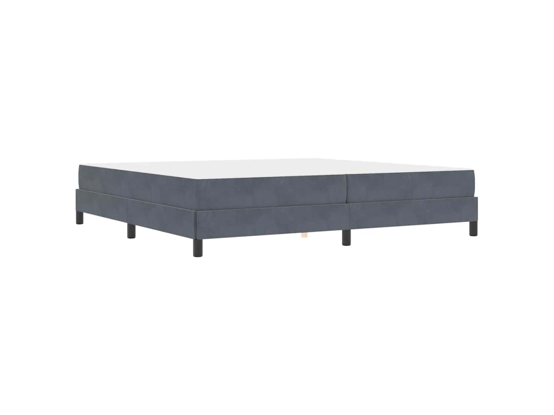 Conjunto 1 Cama Box Vidaxl Cinzento Tecido (200 X 200 Cm)