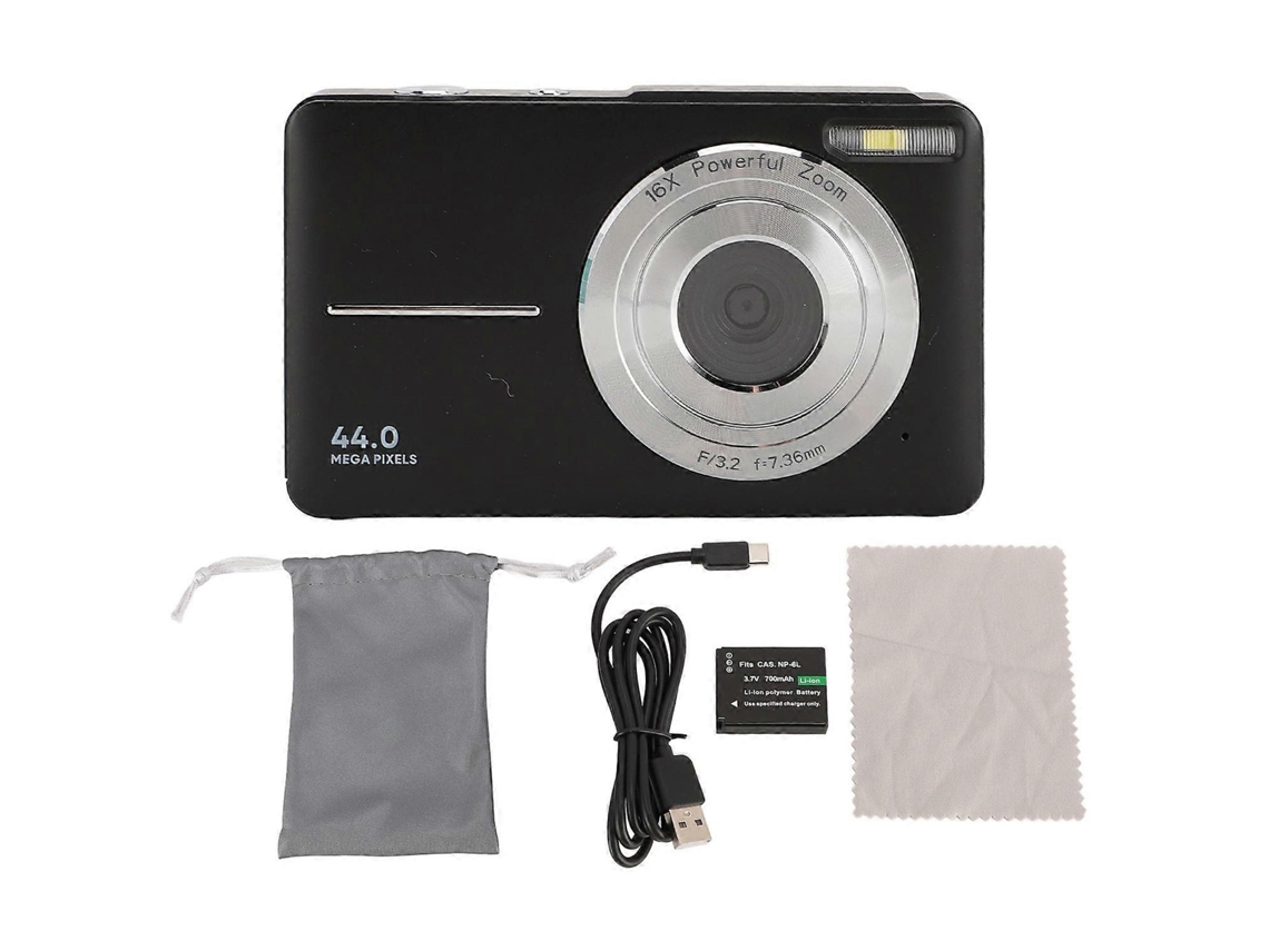 Câmara Digital Compacta 44mp 1080p Com Zoom 16x E Ecrã De 2,4 Polegadas