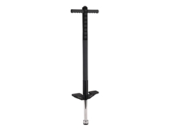Pogo Stick Relaxdays Para Crianças, Vara Saltitante Até 35 Kg, Almofadada, Ranhurada, Aço Inoxidável, Preta