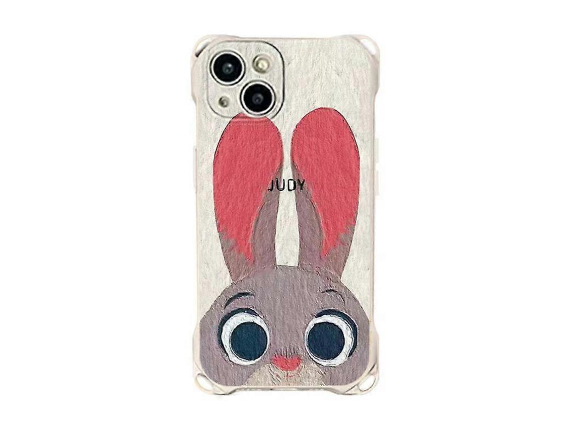 Capa De Celular Transversal Com Desenho De Coelho Da Apple