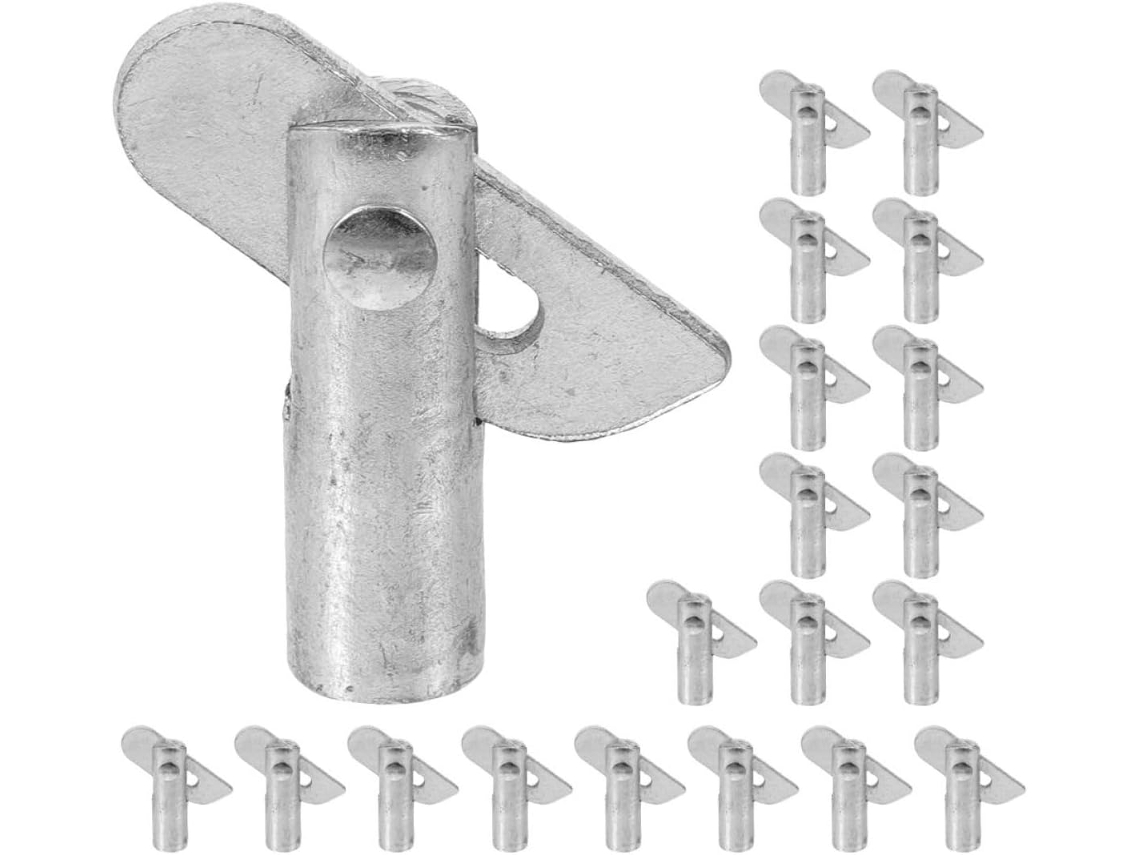 Pinos De Travamento Galvanizados 12mm X 45mm, Pacote Com 20 Unidades, Conectores Para Andaimes.