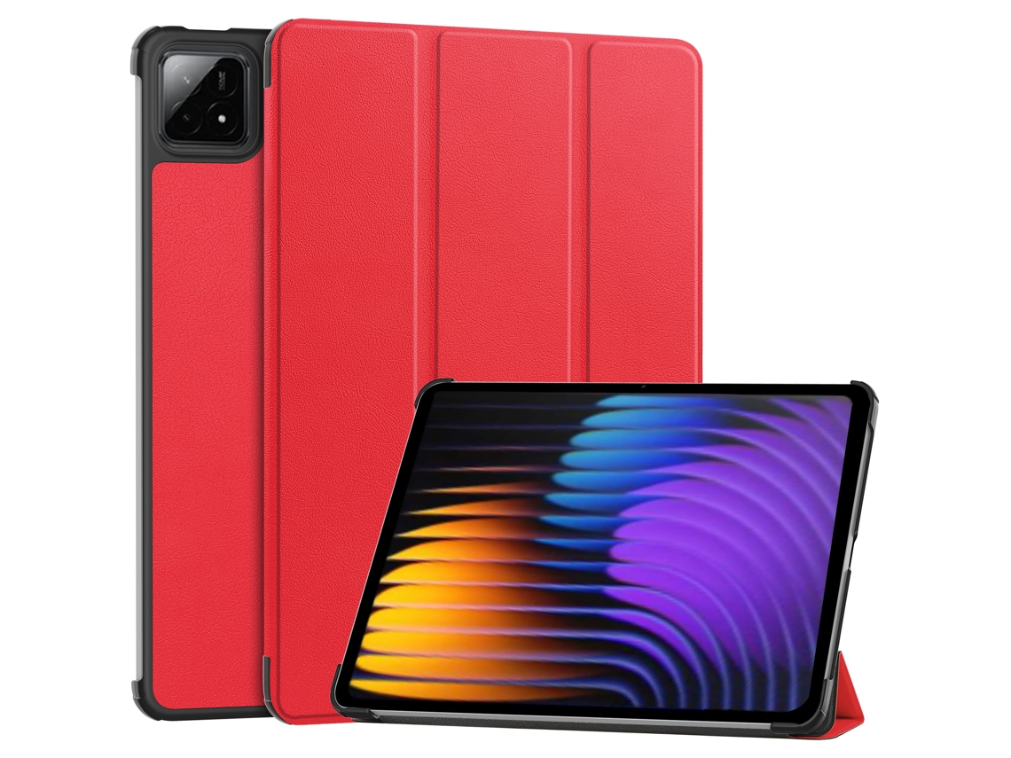 Capa Para Xiaomi Pad 6s Pro (12.4") 2024 Vermelho Cuich