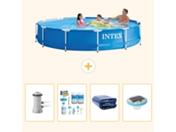 Intex Piscina Com Estrutura Redonda - 366x76 Cm - 5-peças S228