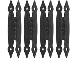Dobradiças De Porta Reforçadas Besportble, 4 Peças, Ferro, 3, 5 Polegadas, Pretas, Estilo Borboleta, Para Substituição
