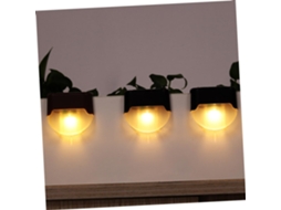 Luminária Solar Para Escadas, Lâmpada Led À Prova Dágua, Iluminação Quente, Ferramenta De Iluminaçã Gokoco