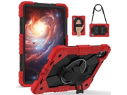 Capa Para Lenovo Idea Tab Pro Gen 2 13“ , Com Suporte Giratório E Alça Ombro, Suporte Para Caneta Integrado Vermelho Hexinyigjly