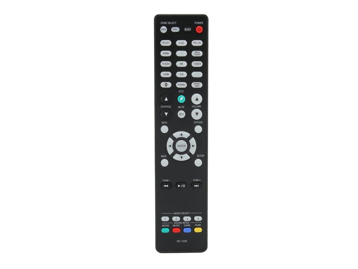 Aetheria controle Remoto Substituto para Receptor Av Denon Avr S960h X2700h X3700h Rc 1239
