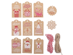 Etiqueta Suspensa de Papel Kraft para Decoração ALLINLESS