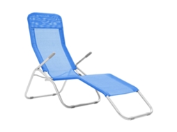 Maison Exclusive - Espreguiçadeiras Dobráveis 2 Pcs Textilene Azul